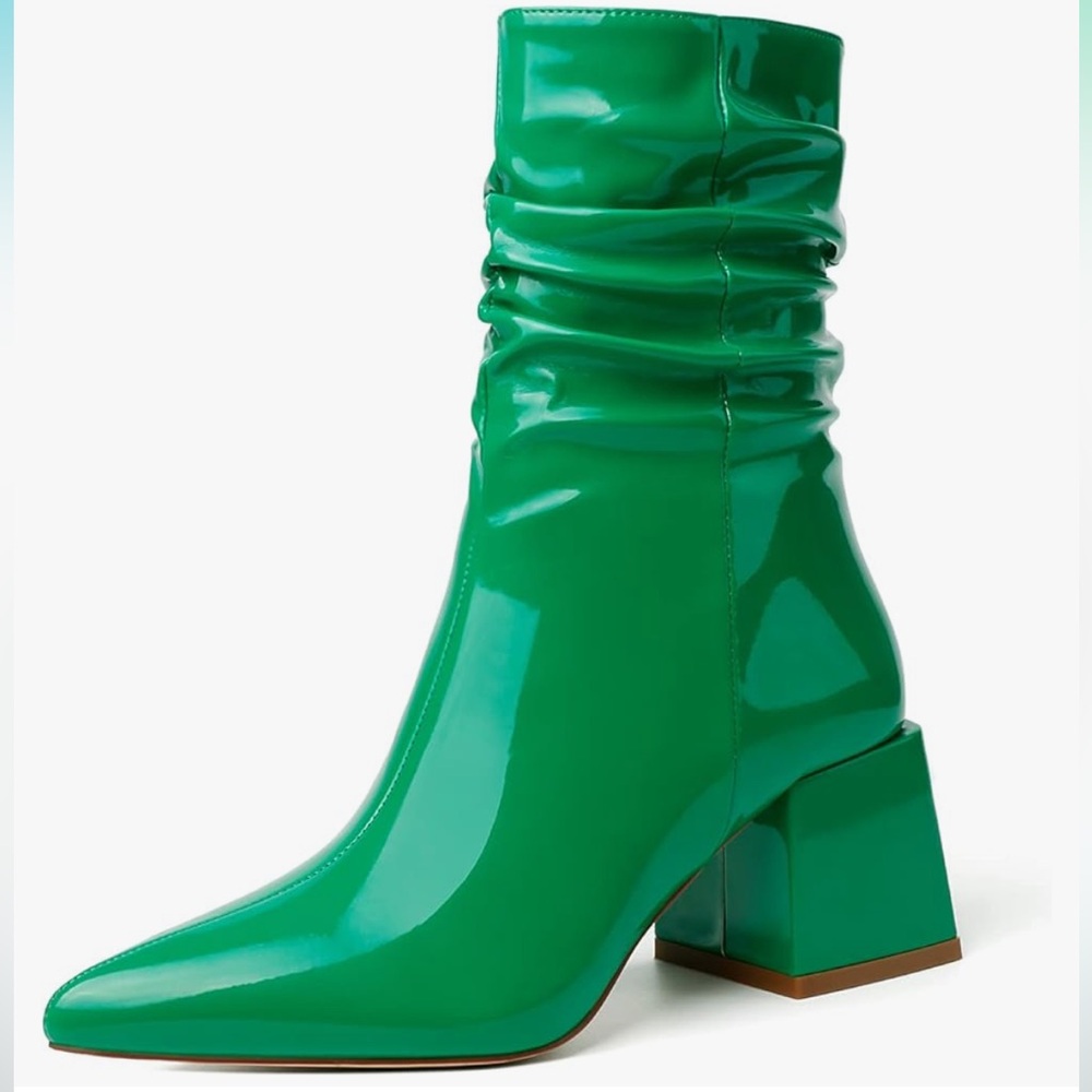 Green Women’s Point Toe Boots
